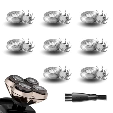 8 Pack Shaver Replacement Blades Compatible with Sku*l Shaver Pitbull Gold PRO &amp; Silver - Pitbull Shaver Replacement Blade, Enhanced Pitbull Shaver Replacement Heads for Superior Shaving
