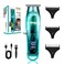 DSP Beard Trimmer: Cordless, Rechargeable, Zero Gap, Stainless Blades, 2.5H Charge, 120M Runtime, 3 Combs, Ideal for Men &amp; Barber (Blue Trimmer)