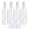 4 Pack 3.4 Oz (100ml) Small Spray Bottles, TSA Approved Travel Bottles for Toiletries with Labels - Fine Mist, Refillable, Reusable, Leak Proof
