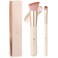 DUcare Foundation Concealer Brush 2Pcs Flat Top Kabuki Brush for Face Synthetic Liquid Blending Mineral Powder Makeup Tools pink