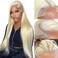 30 Inch 613 13x6 Lace Front Wig Human Hair, Gifts for Mom, 613 HD Lace Frontal Wig 13x6 Brazilian Transparent Glueless Straight Blonde Lace Front Wigs Human Hair Pre Plucked for Women