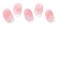 Gel Nail Strips No UV Light Needed, 22Pcs Pink Sakura Gel Nail Stickers for Women, Long Lasting Nails Polish Strip