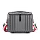 Mini Suitcase Hard Shell Makeup Bag Travel Cosmetic Case Portable Makeup Luggage with Shoulder Strap for Women Dark Grey