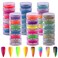 Duufin 36 Colors Pigment Nail Powder Colorful Luminous Pigment Powder Iridescent Pearlescent for Nail Art, Body and Crafts