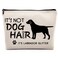 It's Not Dog Hair It's Labrador Glitter Cosmetic Bag, Dog Makeup Bag Zipper Cosmetic Pouch Bag Travel Linen Makeup Organizer, Labrador Retriever Gifts for Women Girls Teens Dog lovers