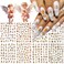 8 Sheets Angel Nail Art Stickers 3D Self Adhesive Cupid Nail Stickers Rose Flower Heart Angel Wings Design Love Nail Decals Angel Nail Charms for Women Girls Acrylic Manicure Salon Decoration Kits