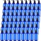 48 Pcs Pump Bottle Lotion Dispenser Refillable Shampoo Conditioner Hand Soap Dispenser Plastic Empty 8oz/250ml Clear Reusable Body Wash Container Bulk (Blue, Black)