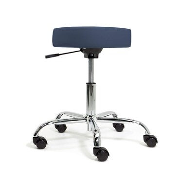 EARTHLITE Pneumatic Massage Salon Drafting Stool - No Leaking (vs. Hydraulic), Adjustable, Rolling, CFC-Free / Medical Spa Facial Chair