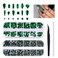EBANKU 3120 Pcs Green Gems Nail Art Rhinestone Kit, St. Patrick's Day Emerald Green Rhinestones Nail Art Crystal Flatback Diamond Jewels with Tweezers and Drill Pen for Nails Faces Eyes Makeup Crafts