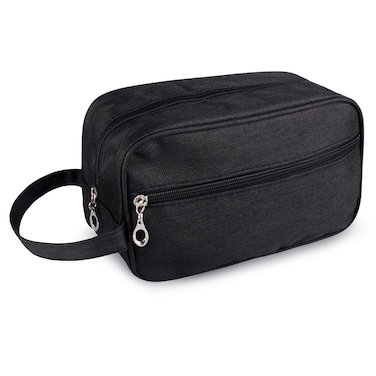Toiletry Bag, Large Capacity Travel Bag for Toiletries, Waterproof Oxford Fabric Toiletry Organizer for Travel, Business Trips and Daily Use, Travel Essentials for Men or Women (Black)