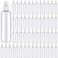 Eccliy 64 Pcs 8 oz Plastic Spray Bottles Fine Mist Refillable Clear Empty Bottles Mist Sprayer with Cap for Essential Oils Travel Perfumes(White)