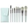 8Pcs Travel Makeup Brush Set Mini Makeup Brushes Set Portable Real Techniques Brushes Travel Size Makeup Brushes Kit with Makeup Bag for Foundation Eyeshadow, Blush, Contour, &amp; Concealer (Green)
