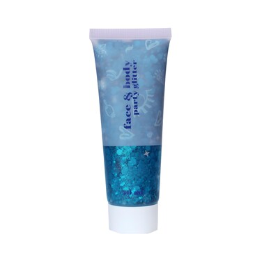 Body Glitter Face Hair Makeup Gel Festival Holographic Shimmer Rave Accessories Sequins for Women Party Eyeshadow, 50ml (Lake Blue)