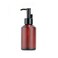 120ml/4oz Empty Wine Red Frosted Glass Lotion Pump Bottles with Black Pump Top Refillable Liquid Dispensers Jars Cosmetic Storage Container for Essential Oil Soap Shampoo