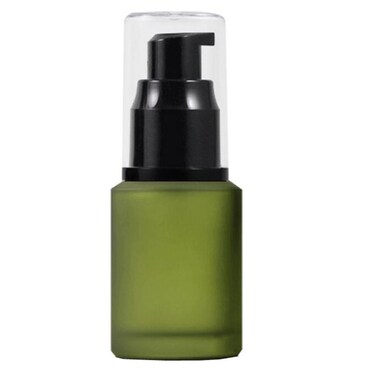 1PCS Green Upscale Empty Refillable Glass Cosmetic Cream Lotion Pump Bottle Shower Gel Essential Oil Shampoo Sample Press Bottle Jar Pot Cosmetic Make up Dispenser(60ml/2oz)