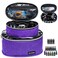 Tattoo Kit Carrying Case, Purple, Padded Interior, 6" Height, 8.5" Middle Compartments, Multiple Pockets, Easy Carry, Service Guarantee