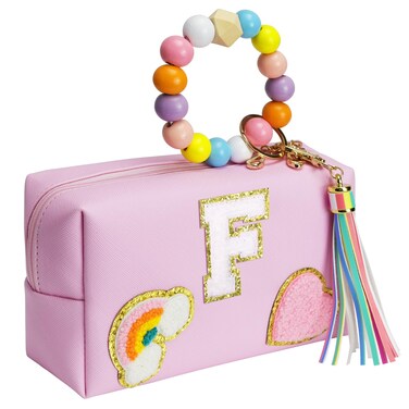 Easter Gifts for Kids 4 5 6 7 8 9 10 11 12 year Old, Girl Gifts, Girls Skin Care, Easter Basket Stuffers, Letter Pouch Cosmetic Toiletry Bag, Personalized Birthday Gift for Girl, Gift Bags