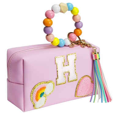 Easter Gifts for Kids 4 5 6 7 8 9 10 11 12 year Old, Girl Gifts, Girls Skin Care, Easter Basket Stuffers, Letter Pouch Cosmetic Toiletry Bag, Personalized Birthday Gift for Girl, Gift Bags