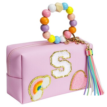 Easter Gifts for Kids 4 5 6 7 8 9 10 11 12 year Old, Girl Gifts, Girls Skin Care, Easter Basket Stuffers, Letter Pouch Cosmetic Toiletry Bag, Personalized Birthday Gift for Girl, Gift Bags