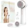 Electric Facial Cleansing Brush with Silicone and Bristle Brushheads,Rechargeable,Face Cleansing Brush, Face Scrubber Against Exfoliator,Face Wash Machine Brush, Relief for Face Skin Issues