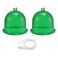 Elitzia Vacuum Cups for Butt Lifting 3000ML/101Fl.oz Vacuum Cupping Machine Accessories Extra-Large Buttocks 9.05inch Bottom Diameter 6.69inch Height 1 Pair ETHX005 (Emerald)