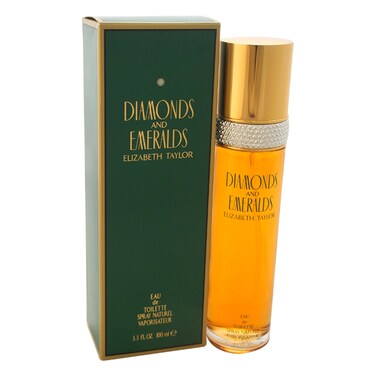 ELIZABETH TAYLOR Diamonds &amp; Emeralds Eau de Toilette Splash, 3.4 Ounce
