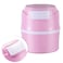 Eyelash Glue Storage Container Eyelash Storage Container Tank Eyelash Extensions Adhesive Jar Stand Makeup Case Cosmetic Storage Tank for Women Pink