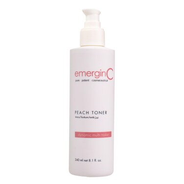 emerginC Peach Toner - Facial Toner with Vitamin C + Witch Hazel to Refresh + Soothe Skin (8.1 oz, 240 ml)