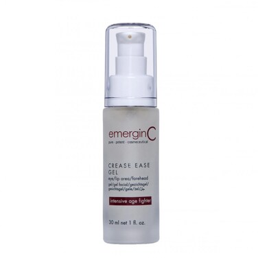emerginC Crease Ease Gel - Intensive Age Fighting Facial Gel with Peptides, WItch Hazel + Sweet Almond (1 Ounce, 30 ml)
