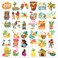 EMOME 204 Sheets Kids Tattoos Luau Beach Party Decorations, Individually Wrapped Glitter Tattoos for Kids Pool Party Favors Supplies, Hawaiian Beach Themed Decor Goody Bag Stuffers for Kids
