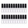 Enslz 3ml Perfume Mist Spray Bottles Refillable Mini Empty Travel Clear Refillable Atomizer Glass Bottles 35pcs (3ml)