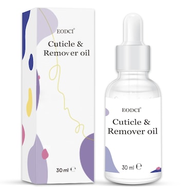 30ml Organic Nail Cuticle Oil, Natural Nail Oil for Growth and Strength Damaged Nails Natural Blend Of Jojoba, Vitamin E, Castor and Sweet Almond Oils Exfoliating Nail Care Cuticle Removal