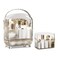 Ergocar Galat&eacute;e Portable Retro Series Multi-Function Make Up Case Dustproof Cosmetic Storage Box, Skin Care Products Jewelry Organizer Finishing Box - High Transparency + Lipstick Box