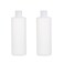 2Pcs White Plastic Empty Squeezable Bottles with Flip Cover for Shampoo Shower Gel (400ml/13.5oz)