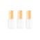 3Pcs 30ML 1OZ Empty Refillable Frosted Glass Pump Bottle with Wood Grain Lid Liquid Foundation Travel Container Dispenser Lotion Essence Emulsion Sample Case for Cosmetic Make-up