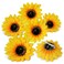 6Pcs Sunflower Hawaii Hair Alligator Clips Daisy Barrettes Hair Accessories for Wedding Party and other Festival