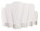 Erioctry Pack of 6 150ml/5oz Clear Plastic Soft Tubes Empty Refillable Cosmetic Squeeze Bottles with Flip Cap Makeup Sample Container Dispenser for Facial Cleanser Shampoo Body Shower Gel