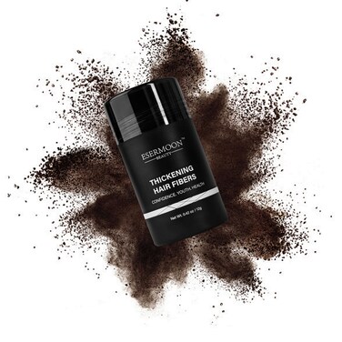 Hair Fibers, Hair Fibers for Thinning Hair, Hair Building Fibers, Hairpiece Filler, Increase Hair Density, Styling Powder for Women &amp; Men, Hair Makeup, Premium Formula Thickening (DARK BROWN)