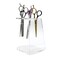 esowemsn 6 Holes Clear Acrylic Scissors Holder Rack Salon Shear Holder Hairdresser Scissor Combs Clips Desktop Organizer Accessories for Barber Shop Office Home