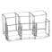 esowemsn 1pc Clear Acrylic 6 Slot Makeup Brush Holder Organizer Eyeliners Display Holder Pen Holder Toothbrush Holder Vanity Organizer Accessories