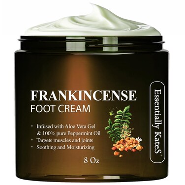 Frankincense Oil Foot Cream 8 Fl Oz - Fight Soreness and Stiffness in Tired Feet - Foot Sole, Achilles, Foot Bridge, Ankle and Foot HillFoot Cream - (Parent) (8 Fl Oz, Frankincense)