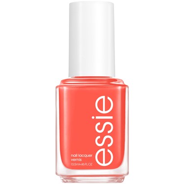 essie Nail Polish, Salon-Quality Midtone Coral Nail Polish, Vegan, Check In To Check Out, 0.46 fl oz
