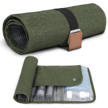 Toiletry Bag for Men, Travel Essentials Travel Toiletry Bag, Water-Resistant Compact Bathroom Roll Organizer for Hygiene, Shaving kit, Gifts for men