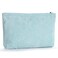 Etercycle Corduroy Makeup Bag Cosmetic Pouch, Make Up Travel Purse Organizer, Cosmetic Bags Organizer Storage Bag Small Makeup Bag for Women(Blue)