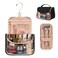 Ethereal Makeup Bag Travel Bag with Hanging Hook, Portable Toiletry Bag for Women with Small Brushes Bag Clear Cosmetic Bag