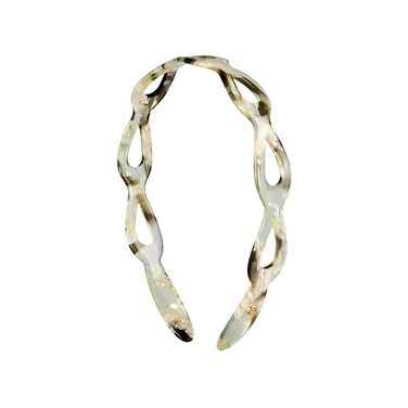 EVITA PERONI Headbands for Women Non Slip Acetate Hollow Design High-grade and Fashionable Headbands Women's Hair with Teeth Comfort Hairband - Algae Green