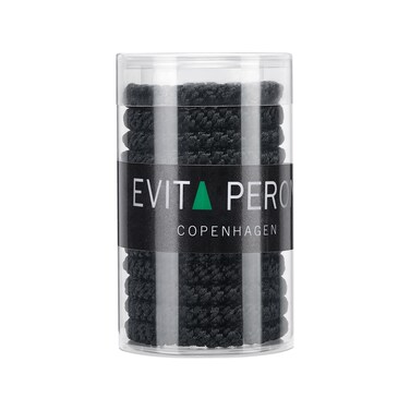 EVITA PERONI 12 Pcs Hair Ties Hair Bands for Thick and Curly Hair Ponytail Holders High Elastics No Damage No Crease Hair Accessories for Women and Girls (Black)