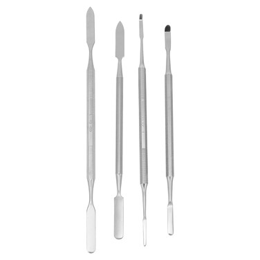 4Pcs Stainless Steel Depotting Spatula Makeup Spatula Tool Make Up Accessories for Makeup Cosmetics Mixing