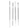 4Pcs Stainless Steel Depotting Spatula Makeup Spatula Tool Make Up Accessories for Makeup Cosmetics Mixing