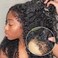 4C Edges Kinky Curly Lace Front Wigs Human Hair 13x4 HD Transparent Lace Frontal Wigs with Curly Edges Baby Hair, Deep Wave Curl Wig Pre-Plucked Hairline 180% Density 18 inch